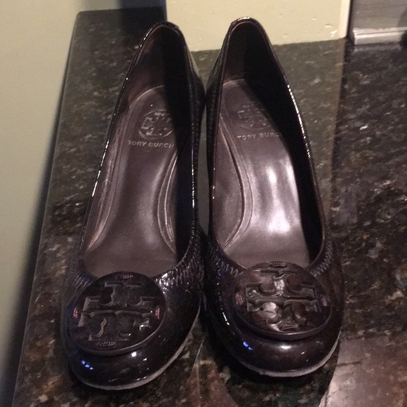 Tory Burch Wedge dark brown wedge heels - Picture 5 of 7